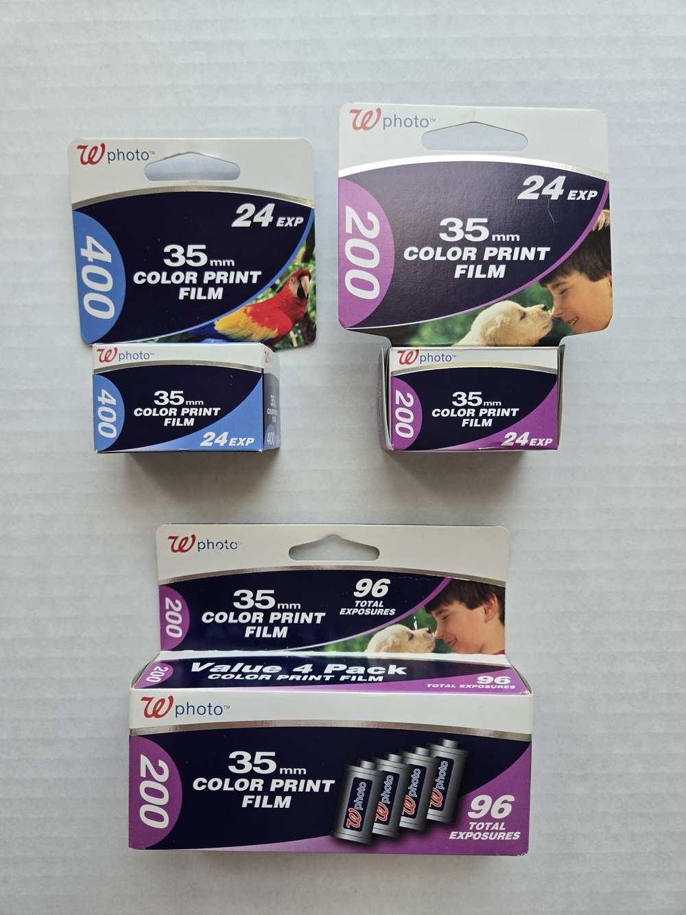 Wphoto 35mm EXPIRED Color Print Film (200/400 ISO) - 6 Rolls Total